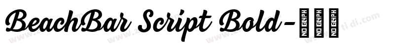 BeachBar Script Bold字体转换